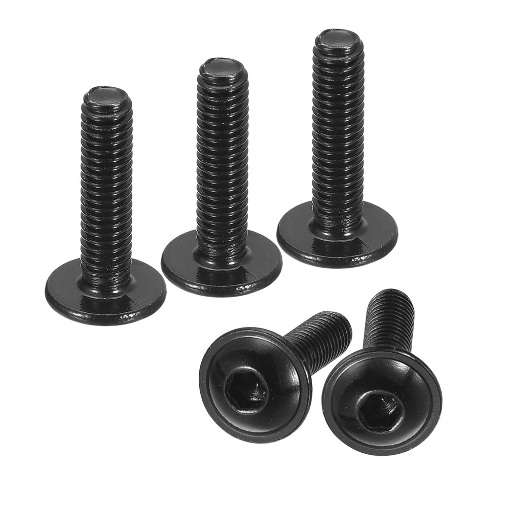 Flanged Button Head Socket Cap Screws, 50pcs M4x16mm 304 Stainless Steel Bolts