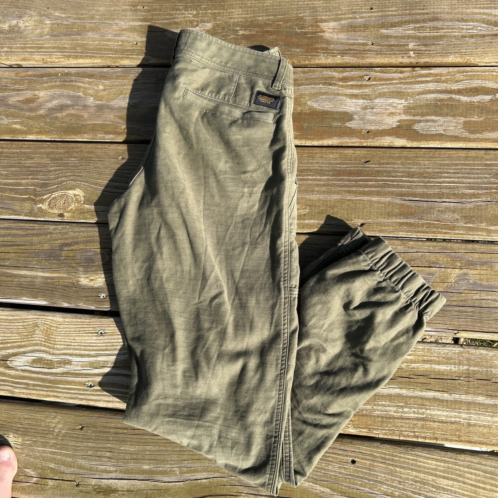REI Co-Op Trailsmith Jogger Olive Green 32x34 Double Knee Gorp Core/ Camping
