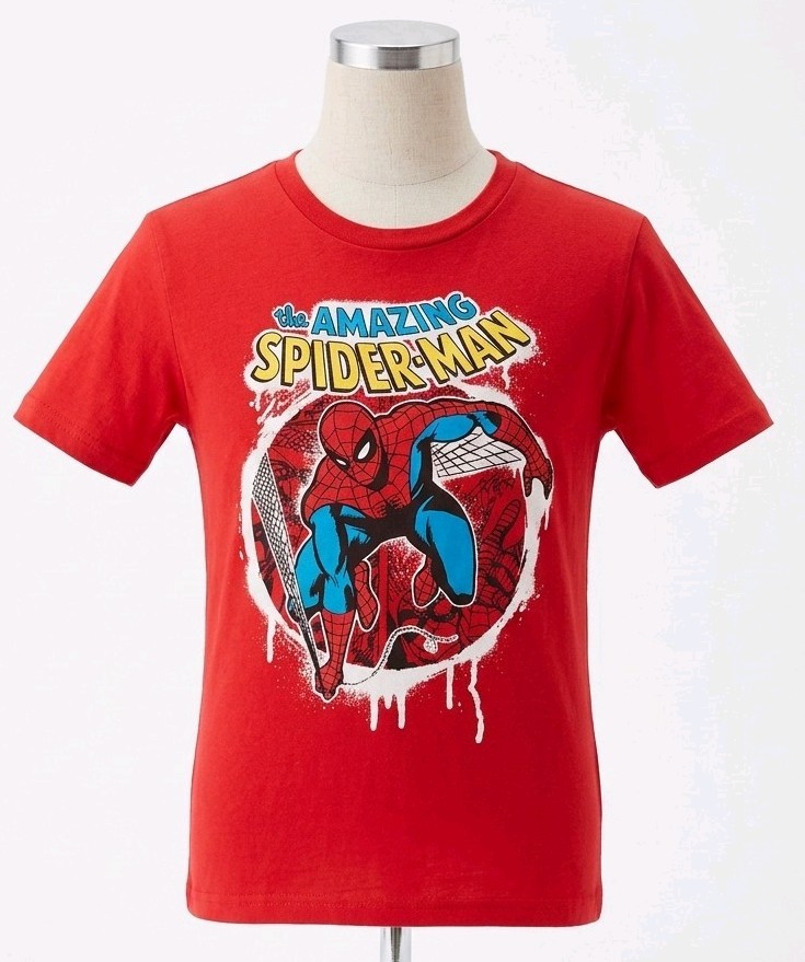 Marvel The Amazing Spider-Man Red Graphic T-Shirt Kids Size L 10-12 (260419-04)