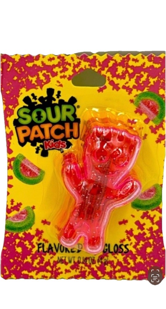 Sour Patch Kids Watermelon Candy Shaped Lip Gloss 0.14 oz NEW