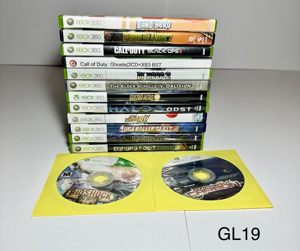 Lot of 15 Games For Microsoft Xbox 360 - Borderlands COD Oblivion Halo Bioshock