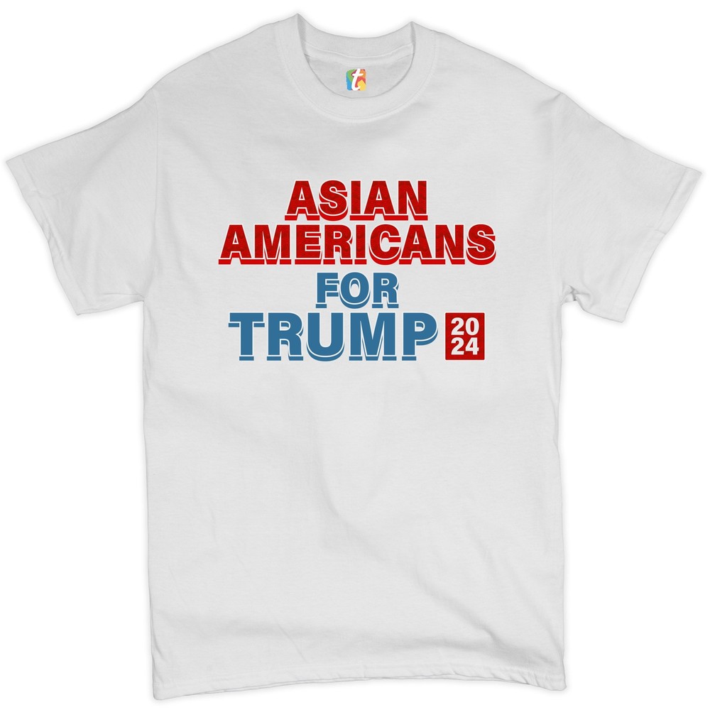 Asian Americans for Trump 2024 T-shirt Conservative Vote Red MAGA Men's Tee