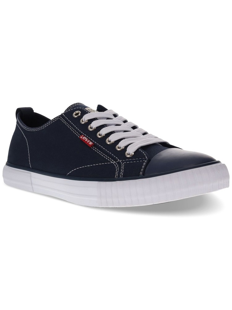 LEVI'S Mens Navy Removable Insole Anikin Round Toe Lace-Up Sneakers Shoes 8 M
