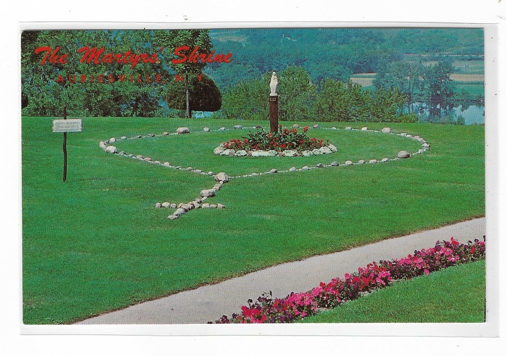 VTG Post Card National Shrine of the North American Martyrs, Auriesville, NY