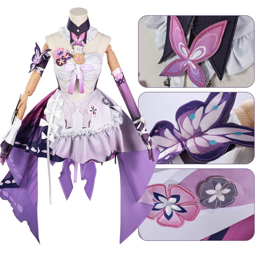 Honkai Star Rail Castorice Cosplay Costume Castorice Outfit Dress Wig Full Set
