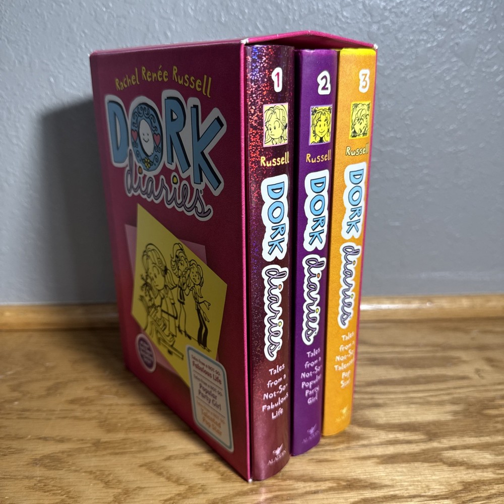 Dork Diaries Book Set 1-3 - by Rachel Renee Russell (Hardcover)