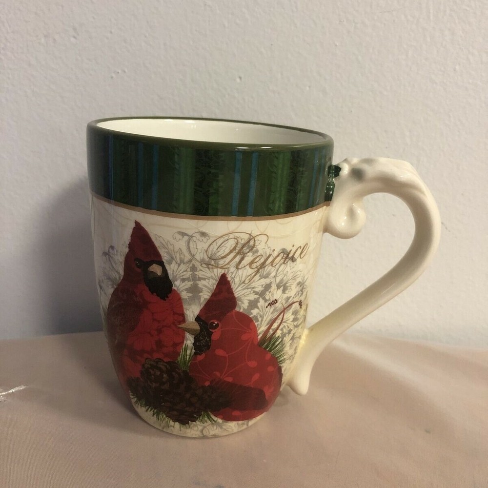 Cracker Barrel Christmas Holiday Mug Cup Cardinal, 
