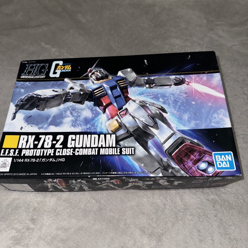 HG RX-78-2 Gundam - Mobile Suit Gundam - 1/144 Scale Model Kit - NIB