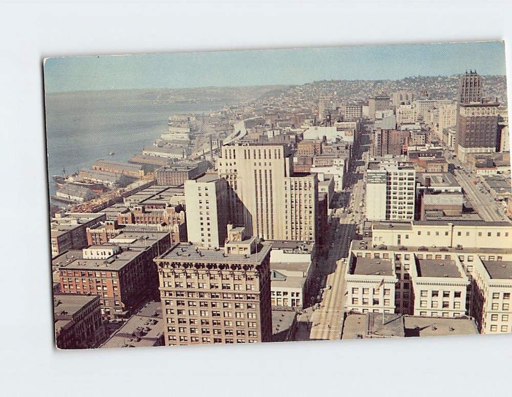 Postcard Skyline of Seattle Washington USA