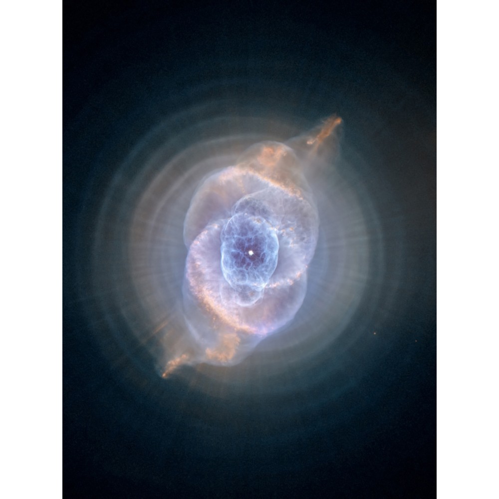 Hubble Space Telescope Cat's Eye Planetary Nebula Dying Star Art Print 18X24