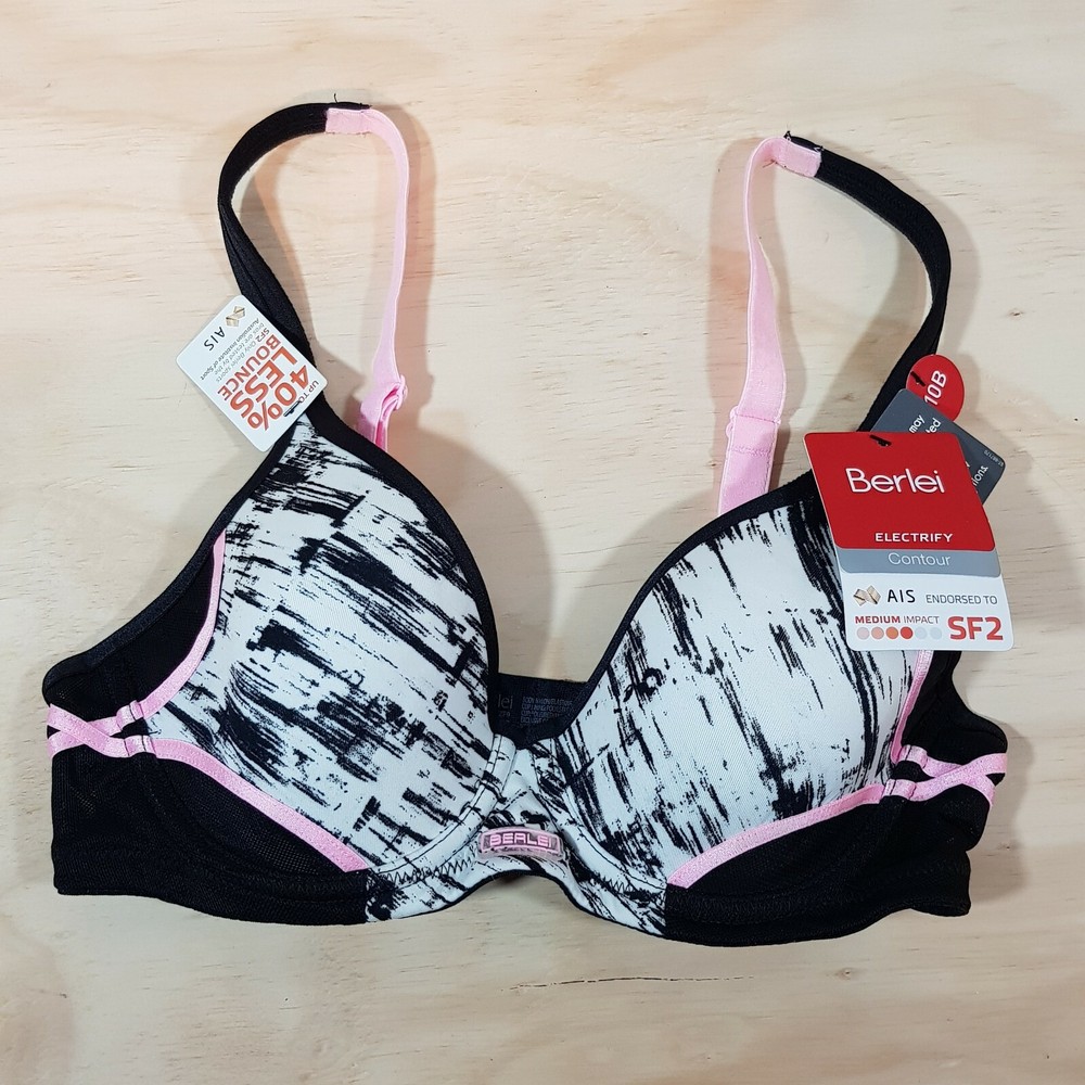 BERLEI Womens Size 10B Electrify Contour Sports Bra NEW + TAGS