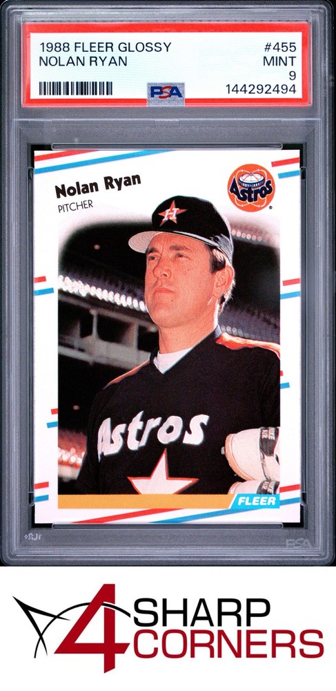 1988 Fleer Glossy #455 Nolan Ryan Astros Hof Psa 9Expert eBay listing since 2003:Consign your best today!