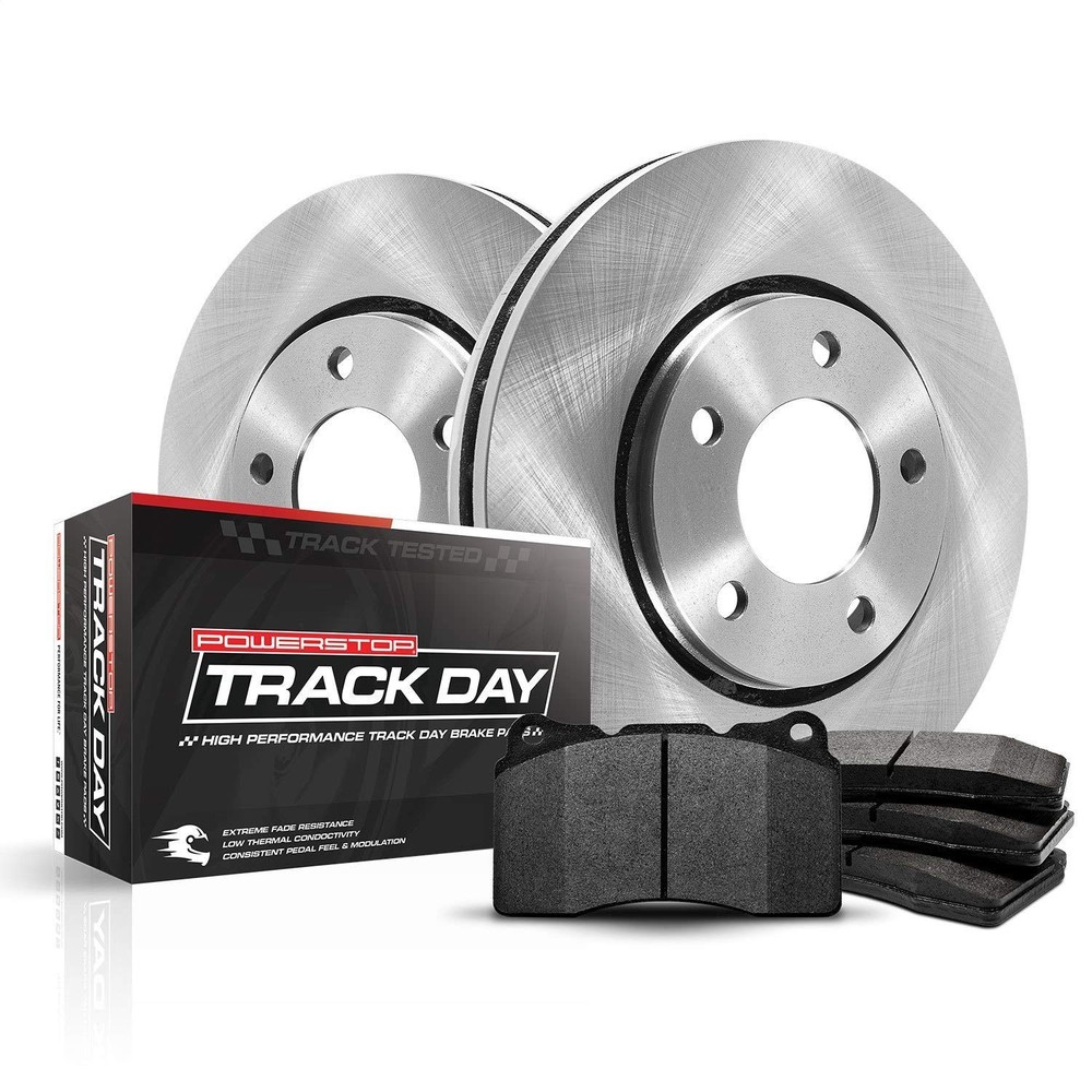 Power Stop TDBK3137 Front Track Day Brake Kit For Nissan Maxima 1999-2001 [Mo...