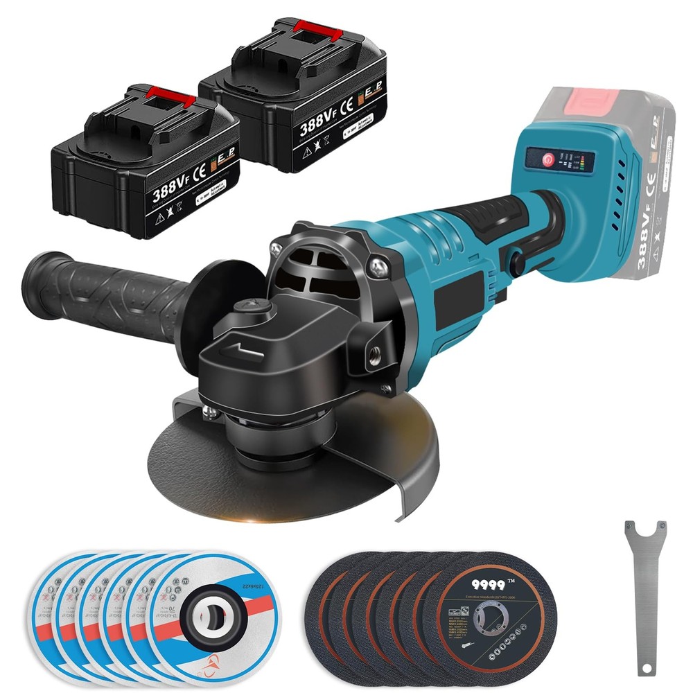 20V Brushless Cordless Angle Grinder with 10000RPM Speed