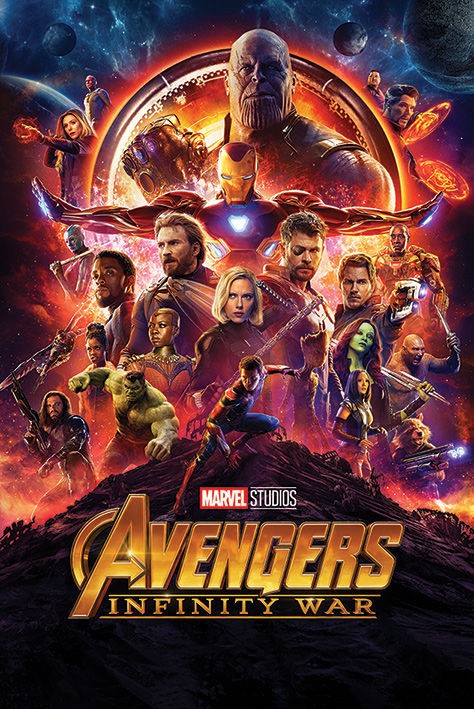 Poster Studio B - Marvel Avengers Infinity War One Sheet Movie 24x36