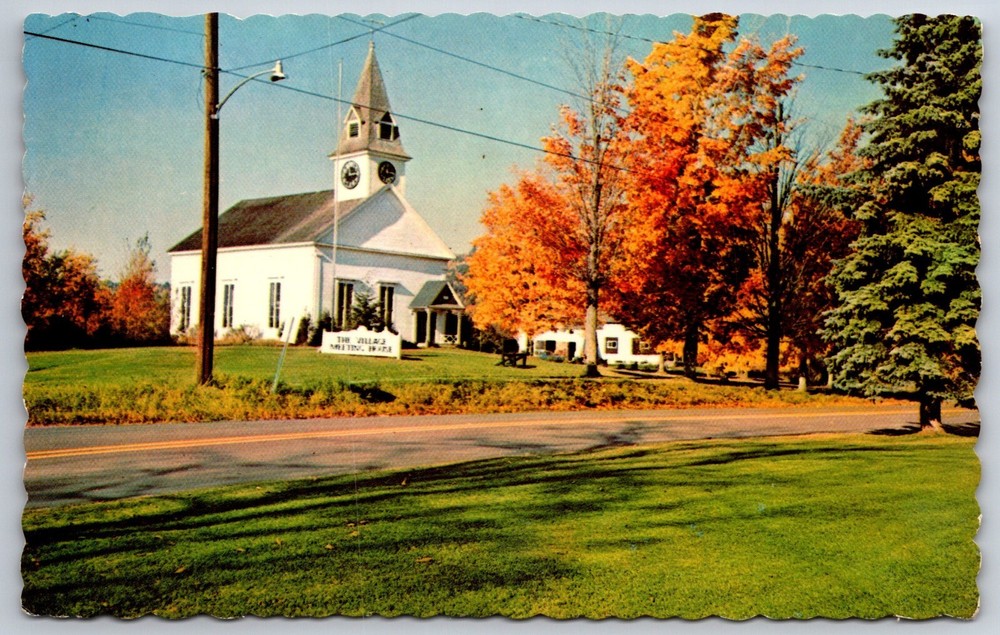 Sugar Hill New Hampshire~Meeting House Street View~Eastern Illustrating Postcard