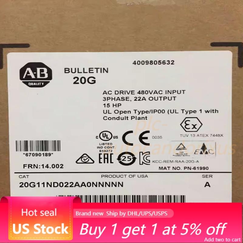 Allen-Bradley  Original Genuine Inverter 20G11ND022AA0NNNNN US Free Tax