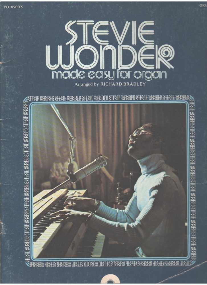 1976 Stevie Wonder Ez Easy Organ Vocal Sheet Music Book