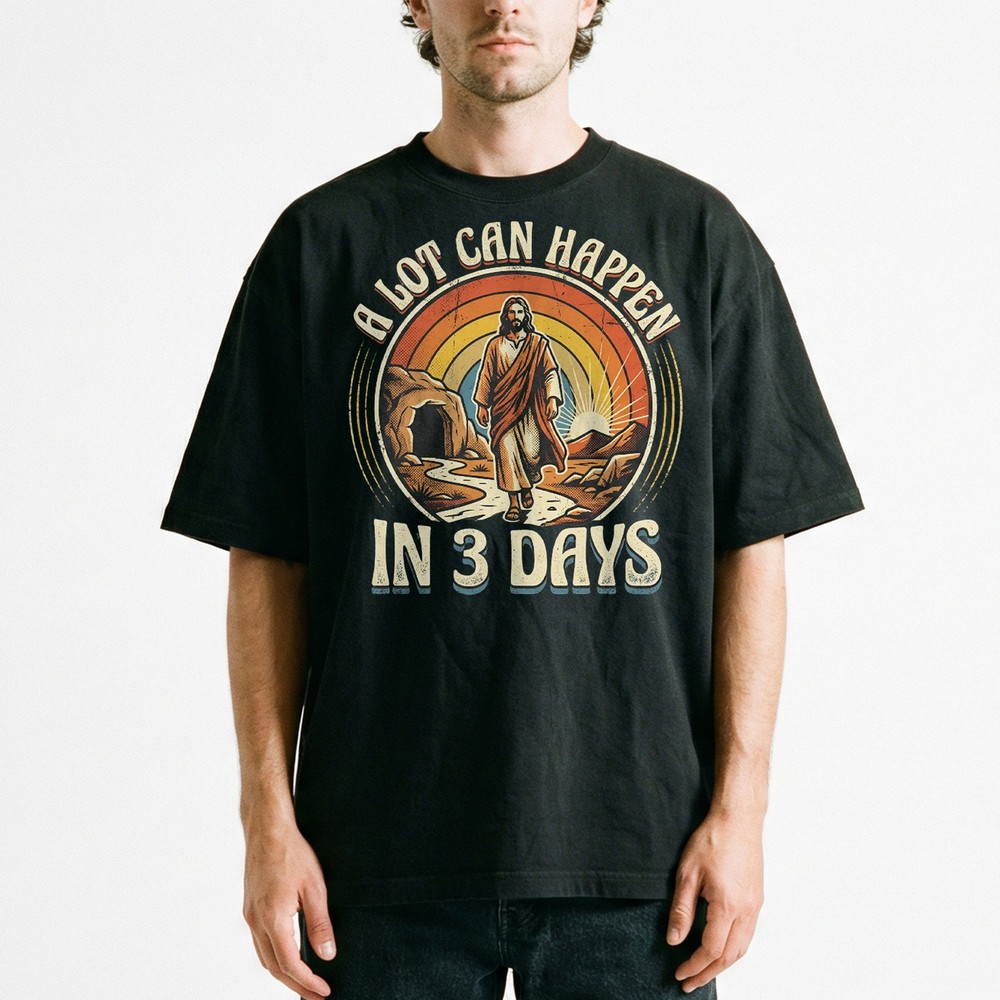 Jesus Resurrection Days T-Shirt Christian Faith Easter He Is Risen Tee