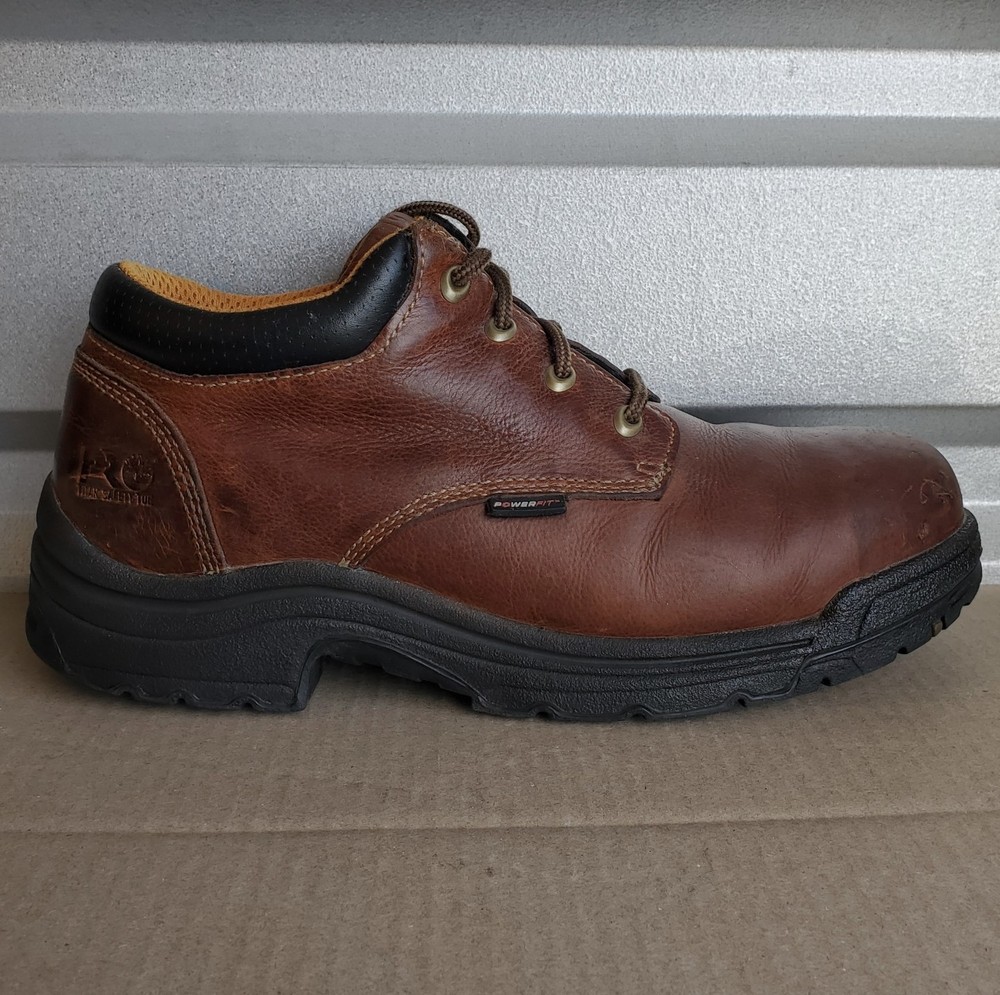 Timberland PRO Titan Safety Toe Oxford for Men in Haystack Brown Size 10 M