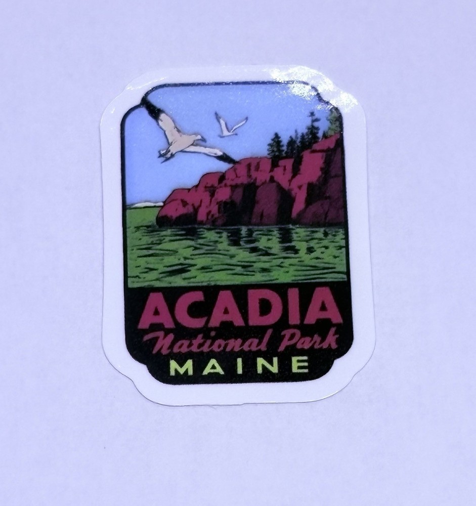 Acadia National Park Sticker Maine State Tour Travel Decal Vinyl Souvenir Tc6-image