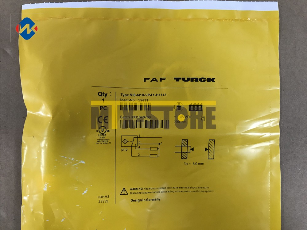1PC Brand New Ones TURCK NI8-M18-VP4X-H1141 Sensor&Proximity Switch