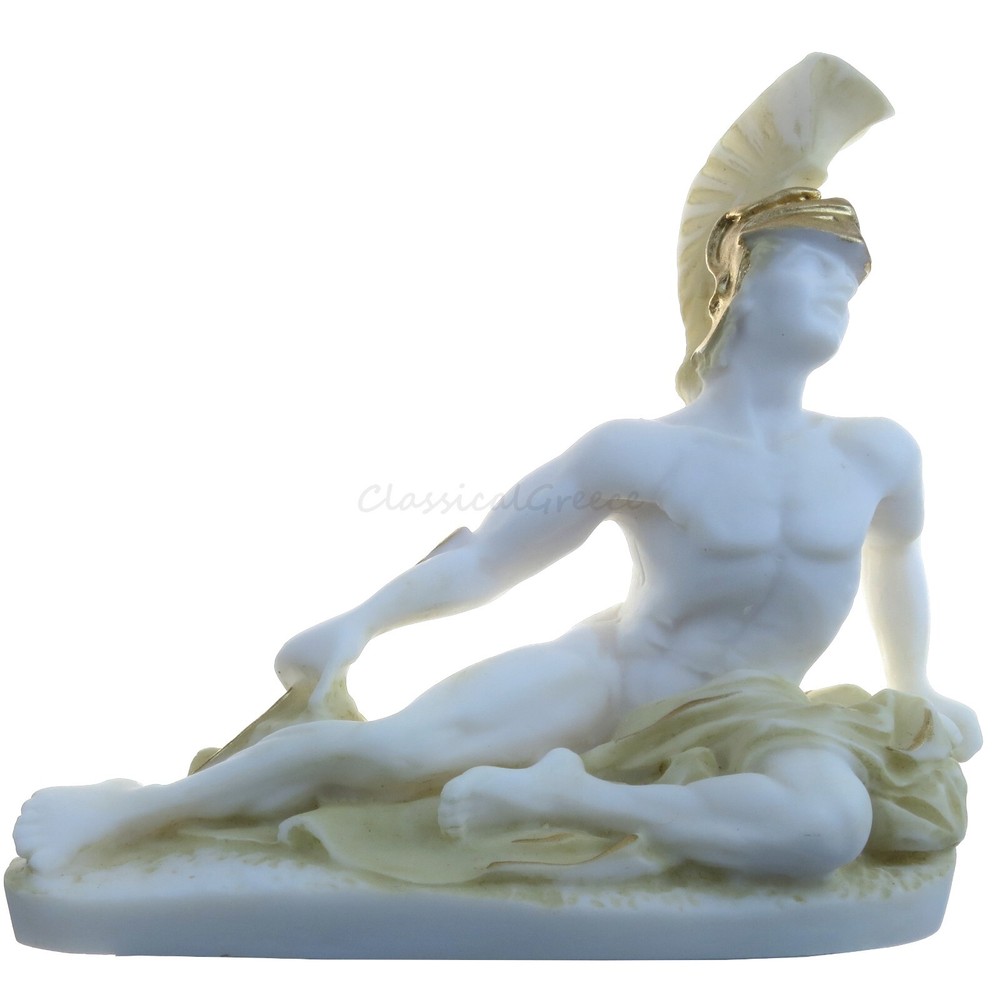 Statue Ancient Greek Warrior Achilles Alabaster 6