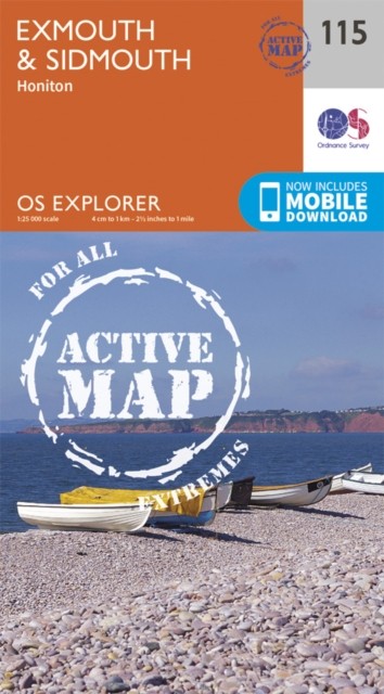 Exmouth  Sidmouth Map  Weatherproof  Honiton  Ordnance  by Ordnance Survey