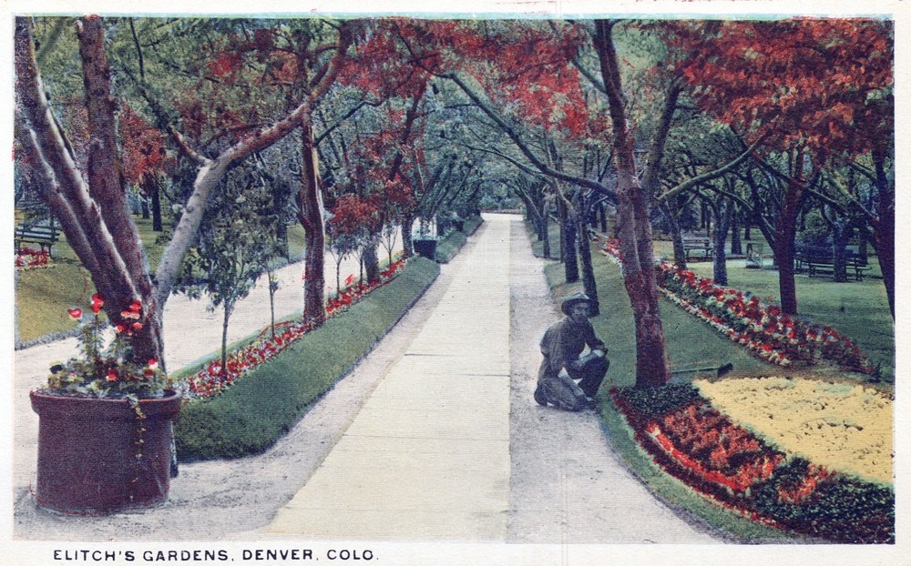 Elitch’s Gardens, Denver, Colorado Vintage 1920’s Postcard