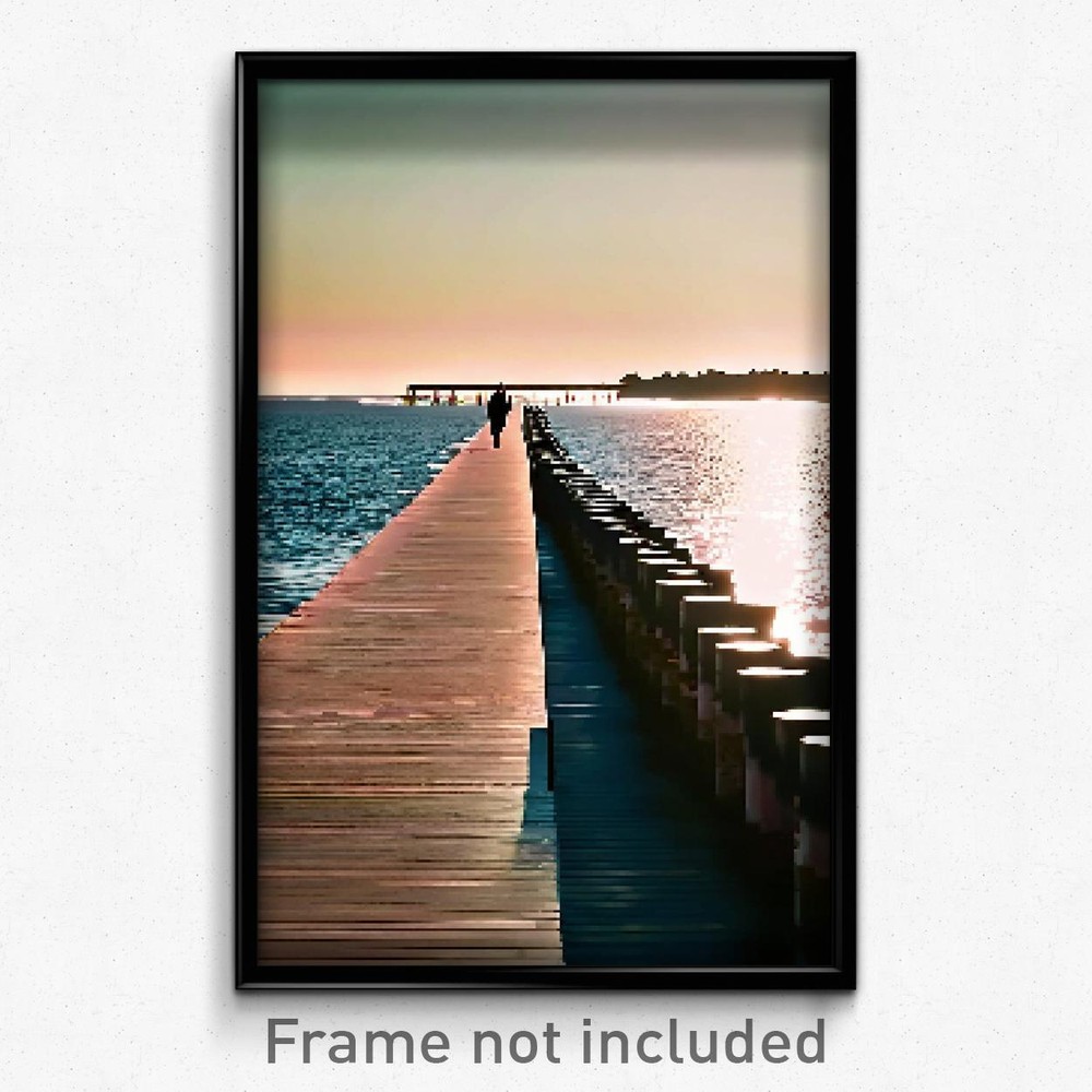 8-Bit Psychedelic Pixel Art Poster - Thoughtful Jetty Trippy Gamer Print