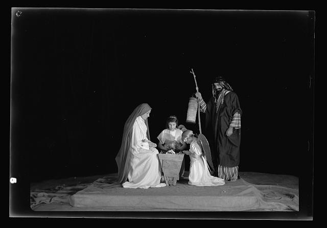 YMCA Christmas Story Nativity Tableaux 1930s Jesus Mary Joseph Wise Men