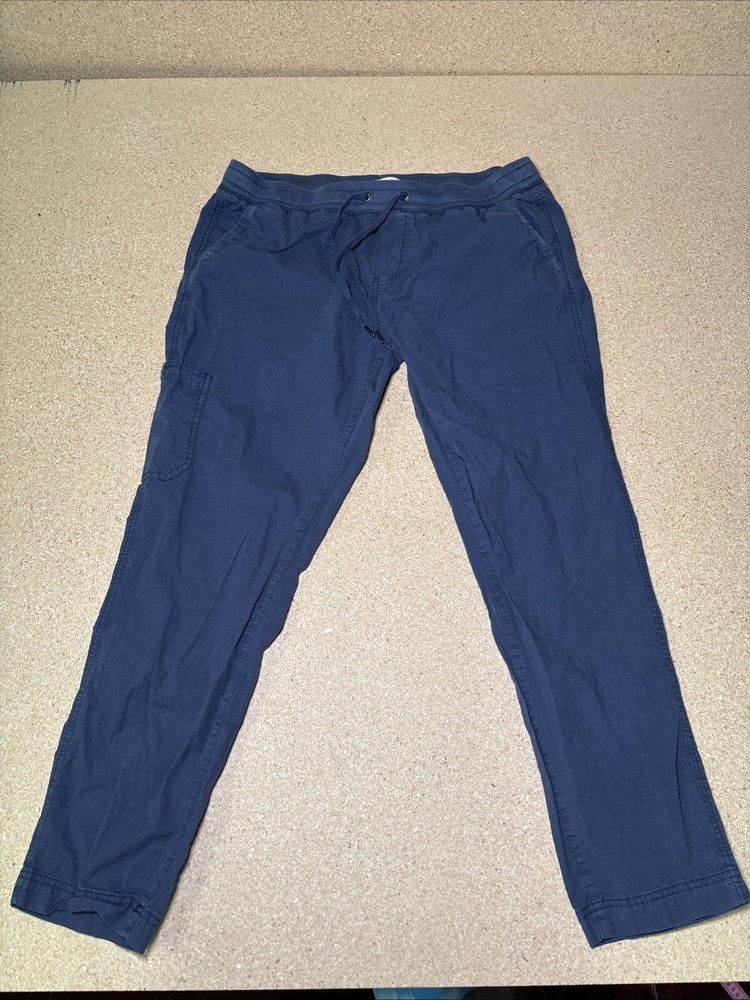 LL Bean Mens Large Jogger Pants Outdoor Hiking Pull On Elastic Waist Cargo