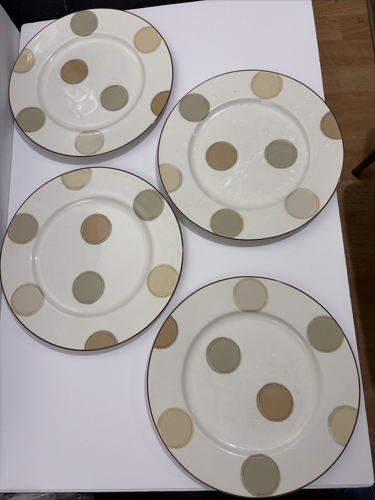 Noritake Ambience Mocha Java Set Of 4 Dinner Plates 11