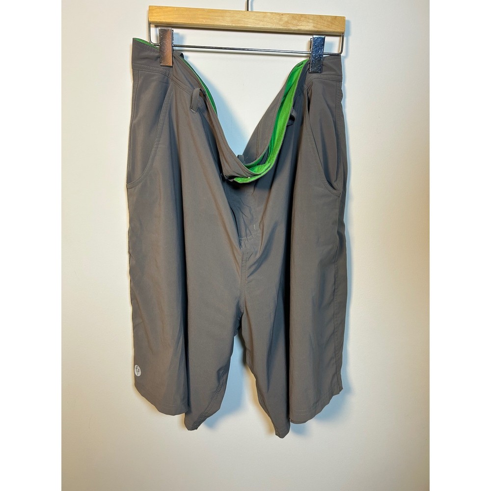 FREE FLY Mens Gray Quick Dry Performance Outdoor Shorts Size    42