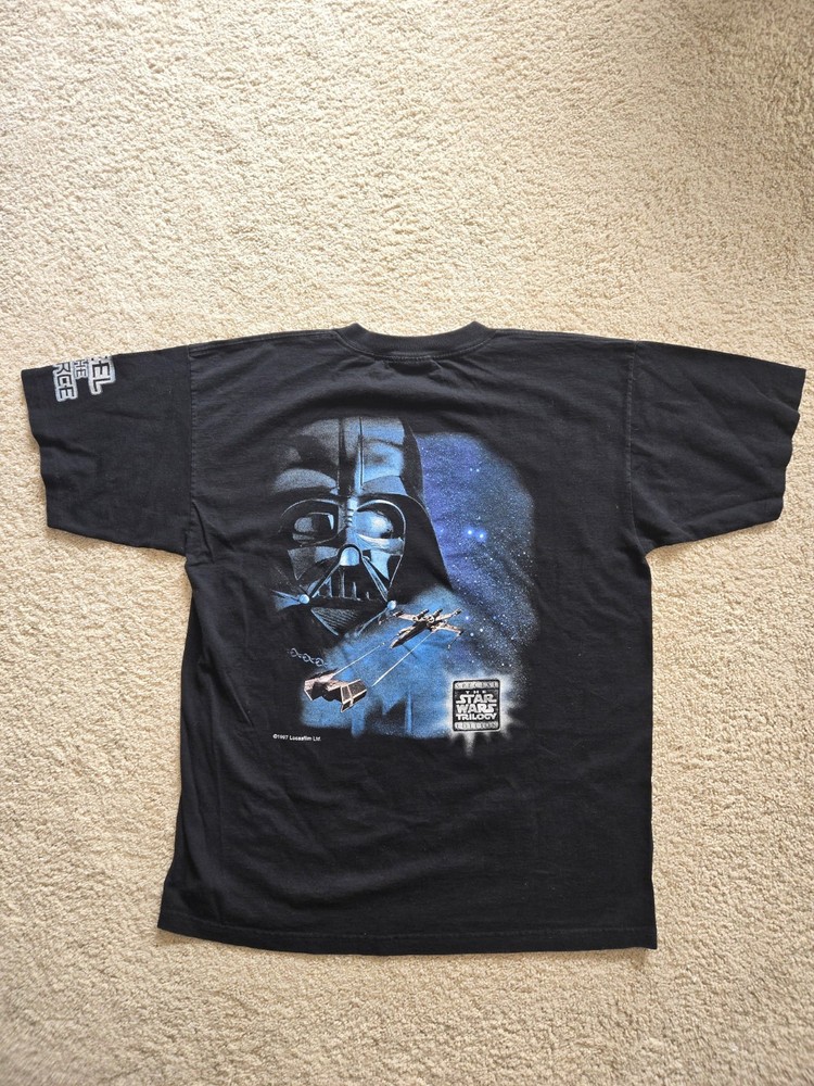 Unworn Vintage Star Wars T-shirt Special Edition Trilogy Darth Vader Size XL