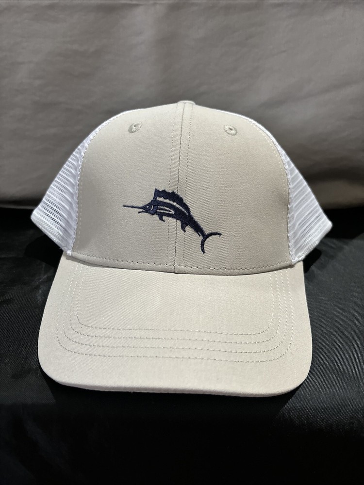 Tommy Bahama Men's Marlin Snapback Mesh Hat Cap Navy and White NEW