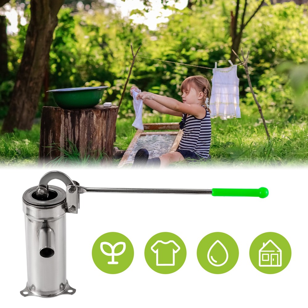 Hand Well pump Manual Deep Water Pump SU202 Stainless Steel Handheld Press 32mm