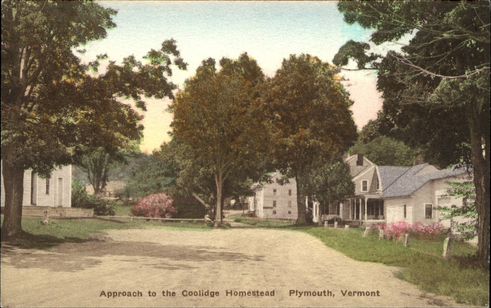 Coolidge Homestead Plymouth Vermont VT Albertype hand-colored ~ c1910