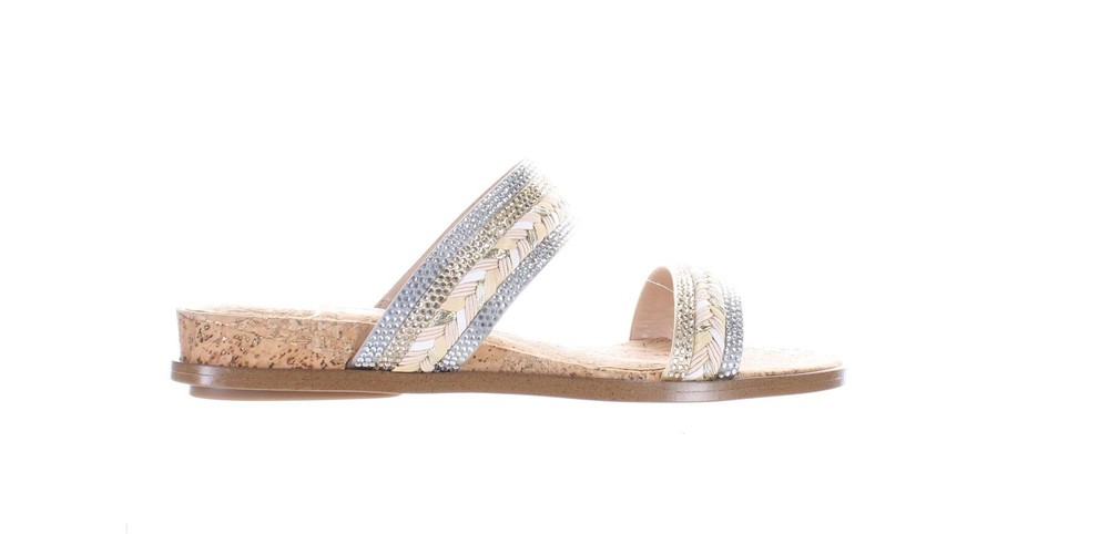 JLO Jennifer Lopez Womens Aviana Gold Sandals Size 6 7794984