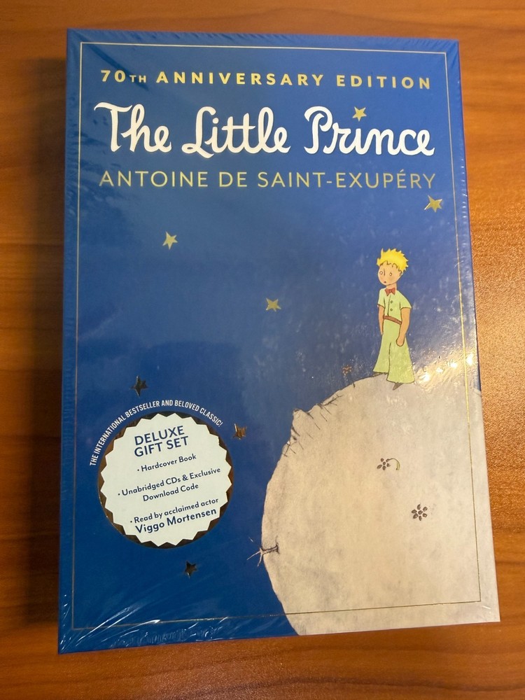New The Little Prince 70th Anniversary Gift Set Book & CD Audio de Saint NEW