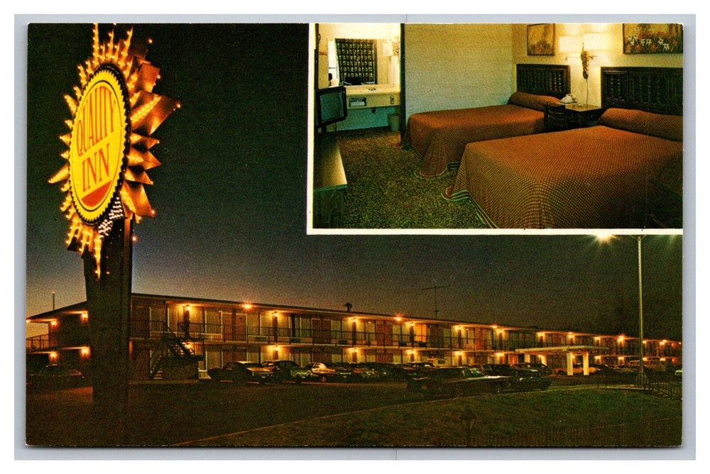 Jackson TN Tennessee Quality Inn Hotel Motel Multi View Chrome Postcard