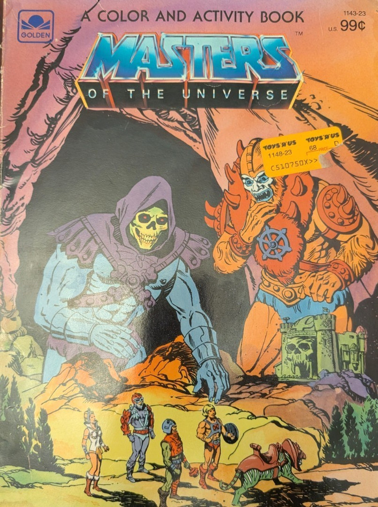 Golden Books Masters of the Universe Paperback Illustrated Coloring & Activity