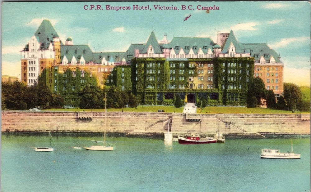 Victoria BC-British Columbia, C.P.R Empress Hotel, Vintage Postcard