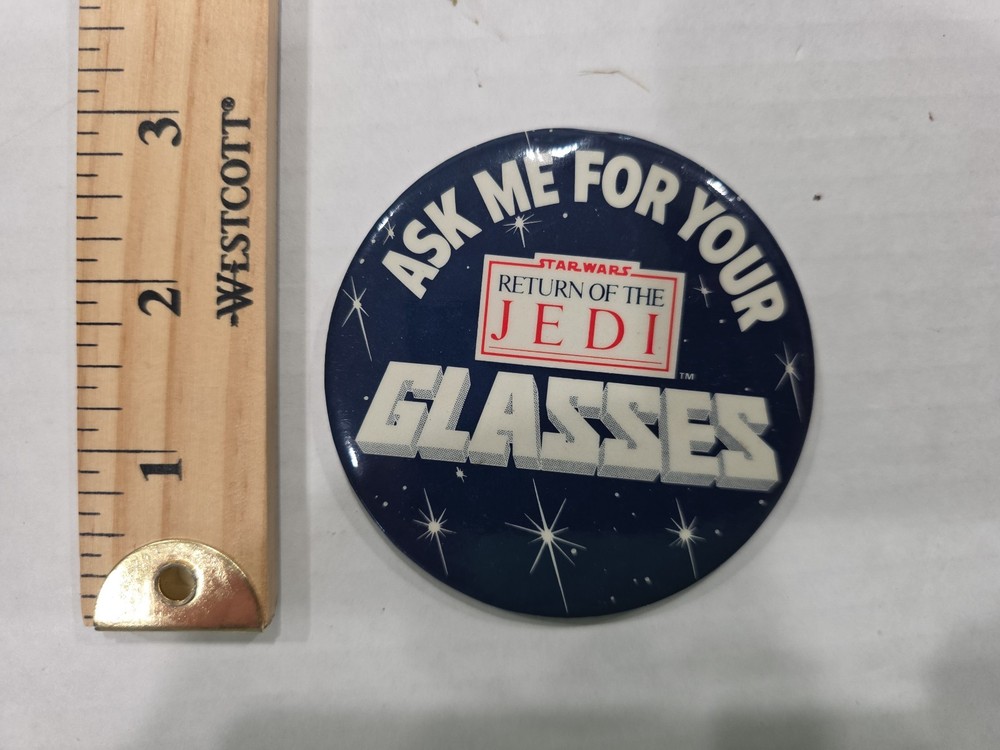 Vintage 1983 Burger King 3 Inch Star Wars Return of the Jedi Pinback Button