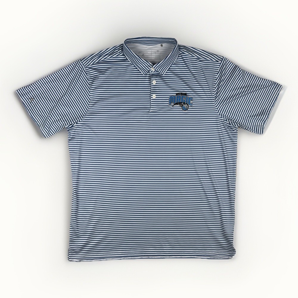 NBA Orlando Magic Premium Antigua Striped Polo Shirt Mens Size XL