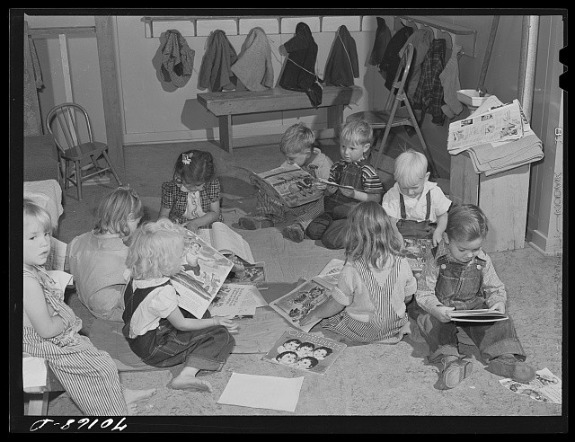 Yakima Washington 1941 FSA Migratory Labor Camp Nursery School Children