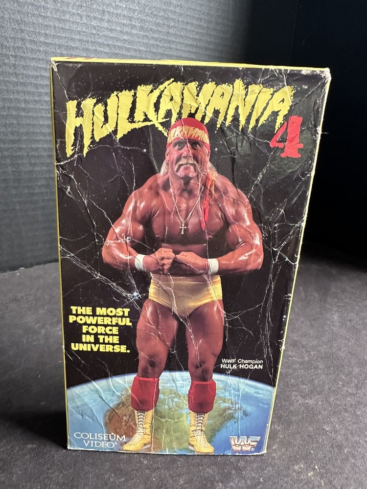 VINTAGE Hulkamania 4  (VHS, 1990) Hulk Hogan WWF WWE Coliseum Video RARE #M16