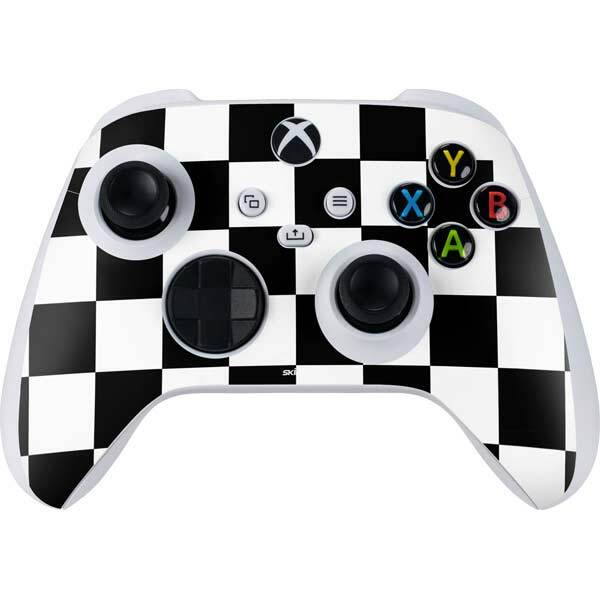 Checkerboard Xbox Series S Controller Skin - Black and White Checkered
