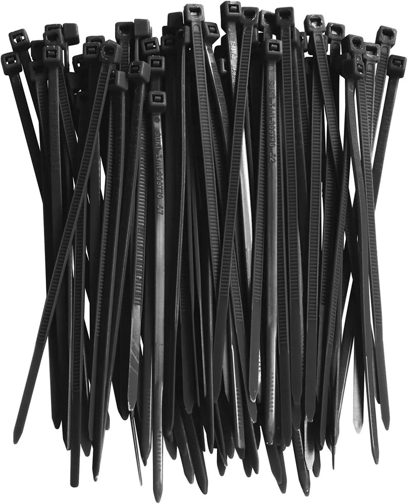 200PCS Zip Ties - 8 Inch Self Locking Cable Ties,Black Cable Ties 40lbs