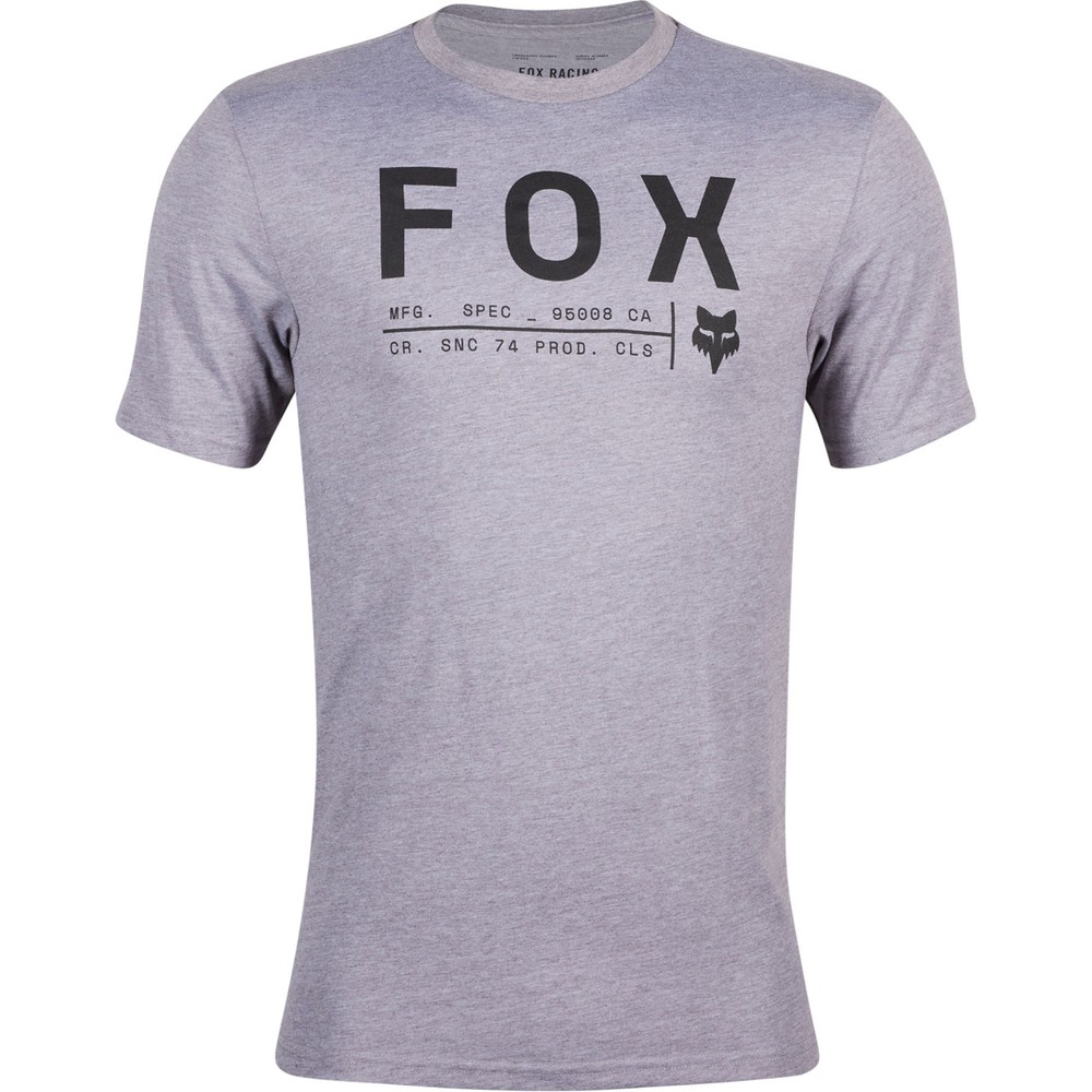 Fox Racing Mens Non Stop T-Shirt Short Sleeve Tech Tee TruDri Heather GraphiteAuthorized Fox Racing Dealer